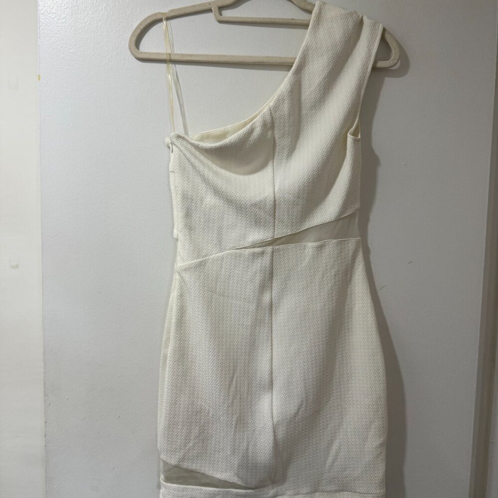 🤍 Zio New York One-Shoulder White Mini Dress – Size M - Picture 7 of 7